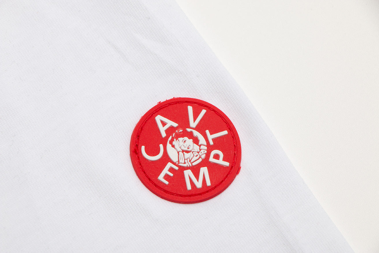 Cav Empt Letter Embroidery Crew Neck Short Sleeve T Shirt Unisex