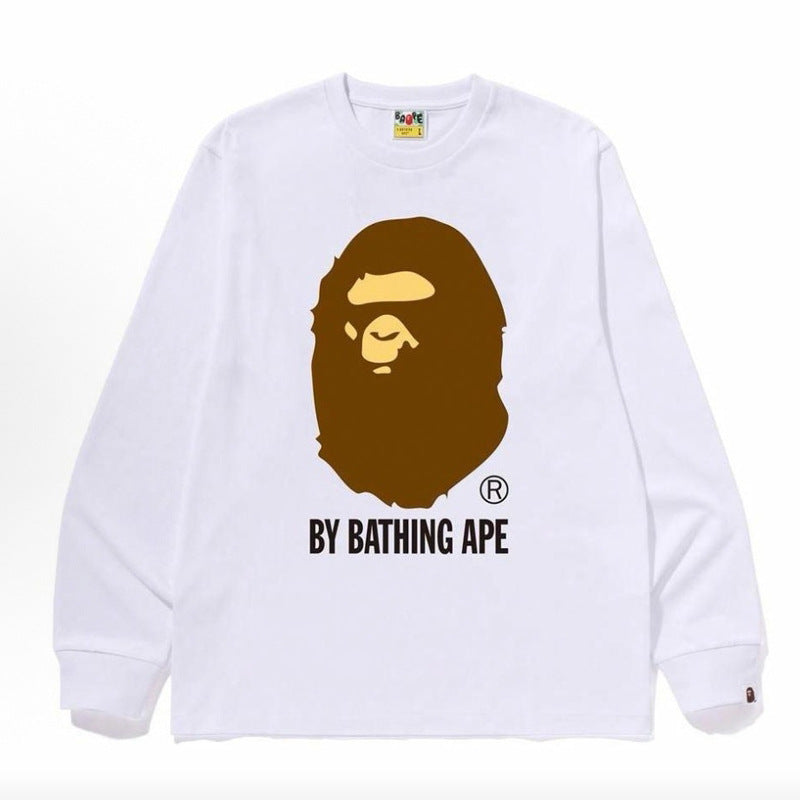 Bape Camo Ape Head Graphic Washed Oversized Crewneck Streetwear