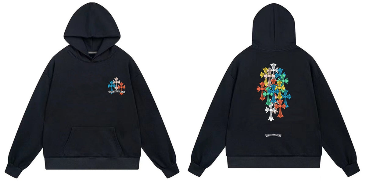 Chrome Hearts Cross Horseshoe Hoodie Vintage Goth Streetwear Pullover