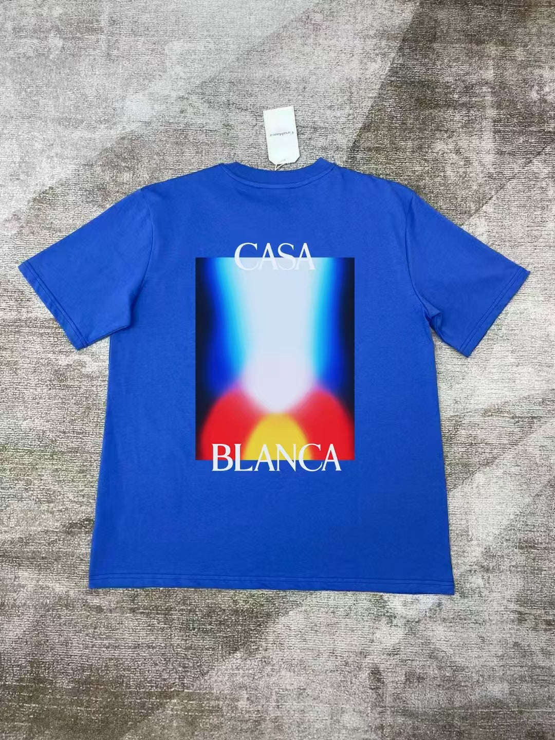 Casablanca Art Graphic Print Loose Unisex Short Sleeve T-Shirt