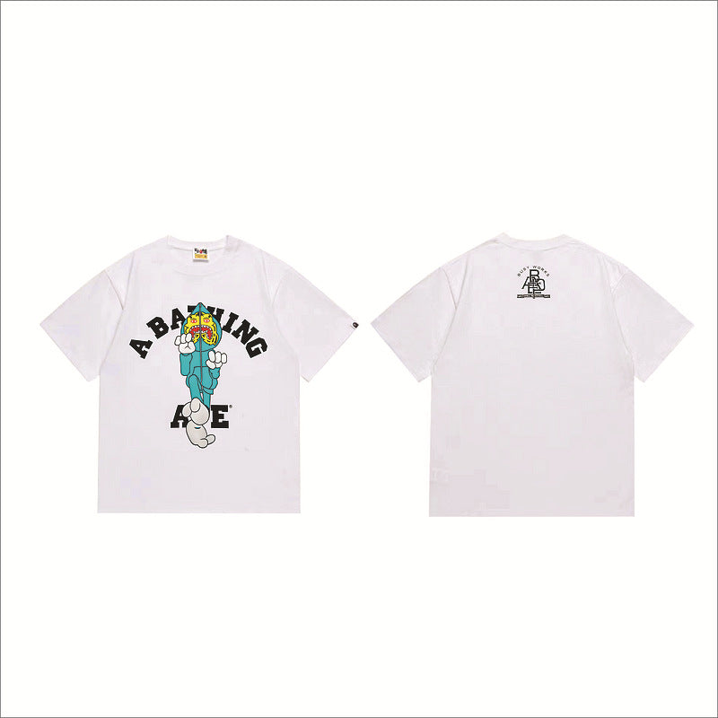 Bape Sakura Floral Graphic Oversized Tee Streetwear Unisex