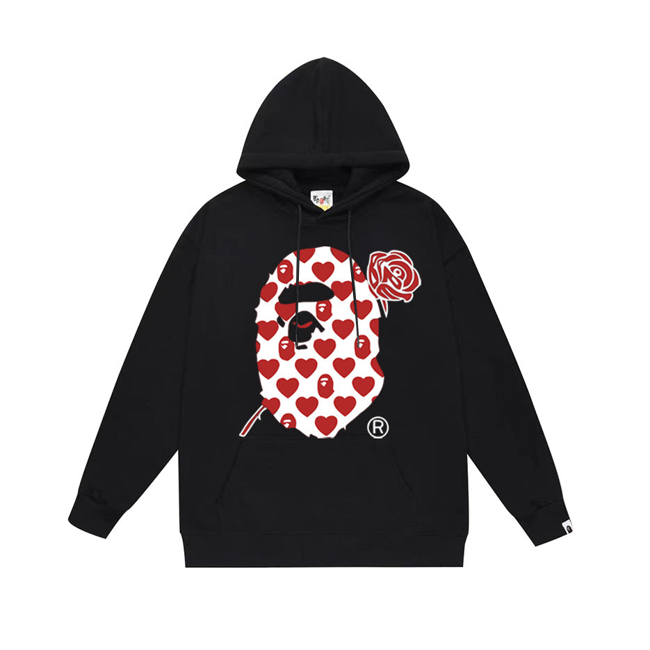 BAPE Hoodie Multi Camo Ape Head Print Street Fleece Pullover