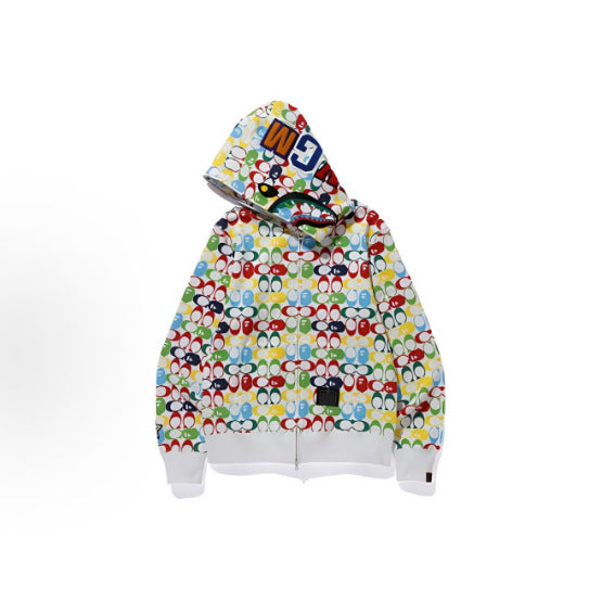 BAPE × COACH Shark Full Zip Hoodie