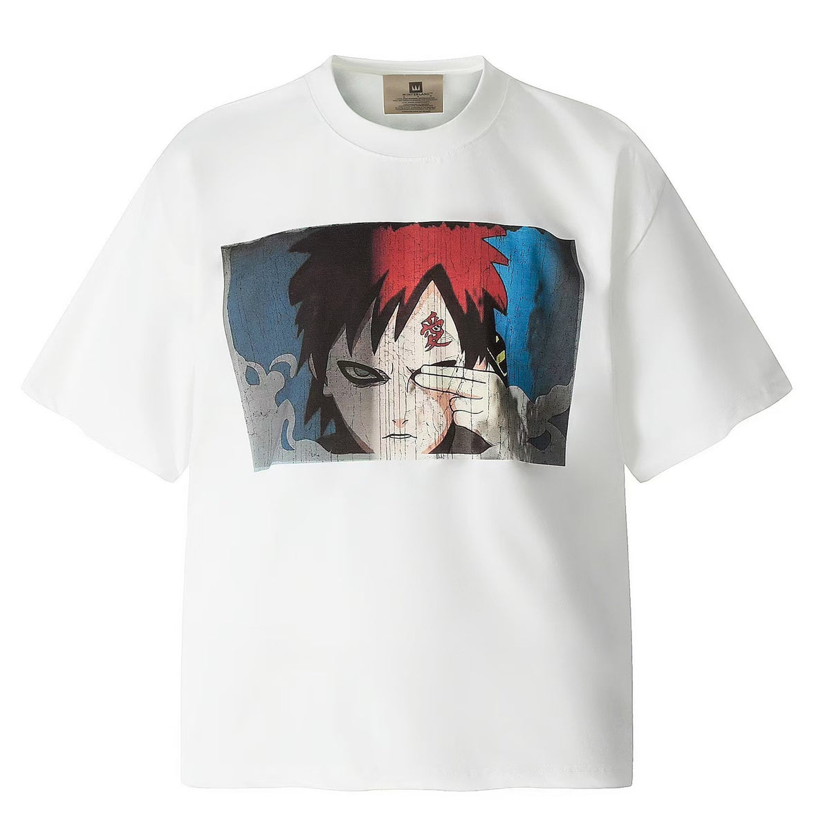 Saint Michael Vintage Washed Multi‑Print Graphic Oversized Tee Street