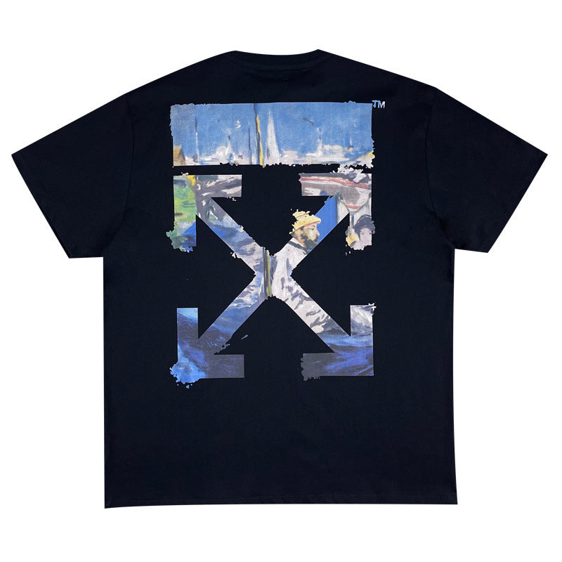 Off-White Arrow Graphic Print Short Sleeve Tee Streetwear Unisex