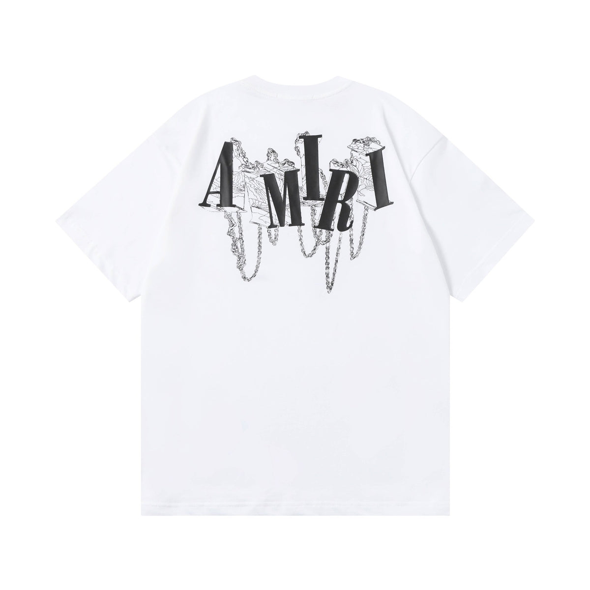Amiri Multi‑Letter Graphic Oversized Short Sleeve Tee Multi‑Style