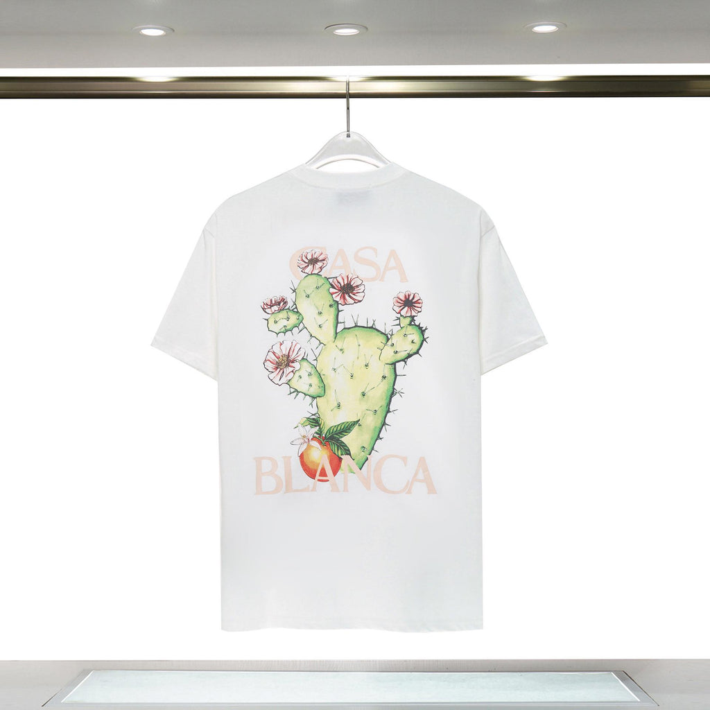 Casablanca Arch Graphic Logo Print Short Sleeve Tee Streetwear Unisex