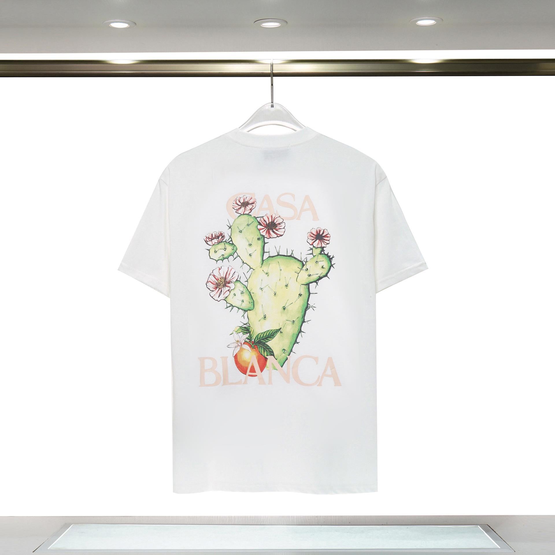 Casablanca Arch Graphic Logo Print Short Sleeve Tee Streetwear Unisex