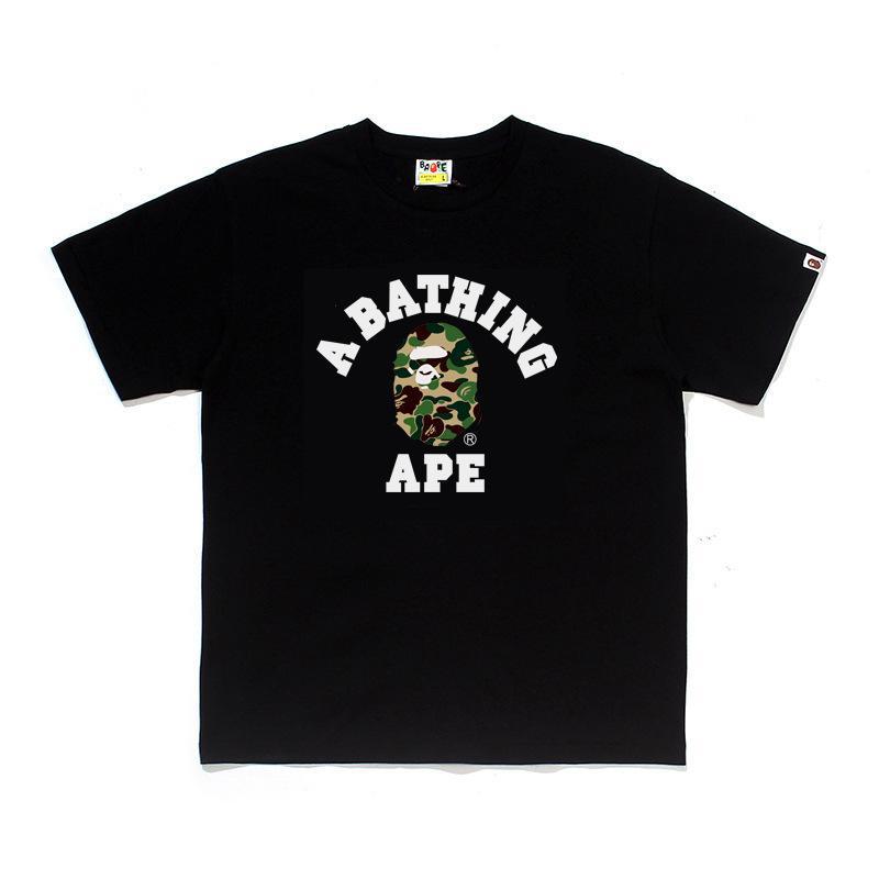 BAPE Ape Head Print Loose Unisex Streetwear T-Shirt