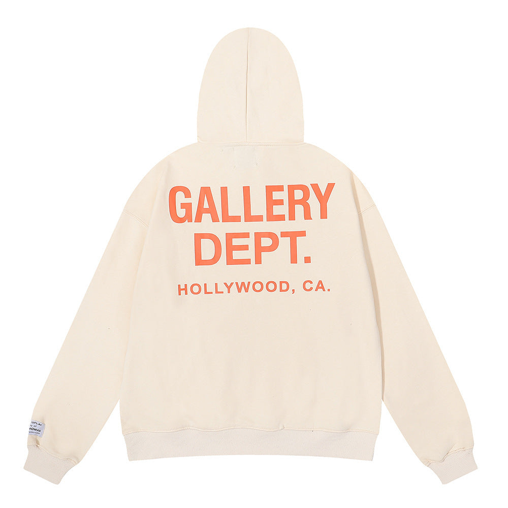 Gallery Dept Hollywood Letter Graphic Print Hoodie Streetwear Unisex