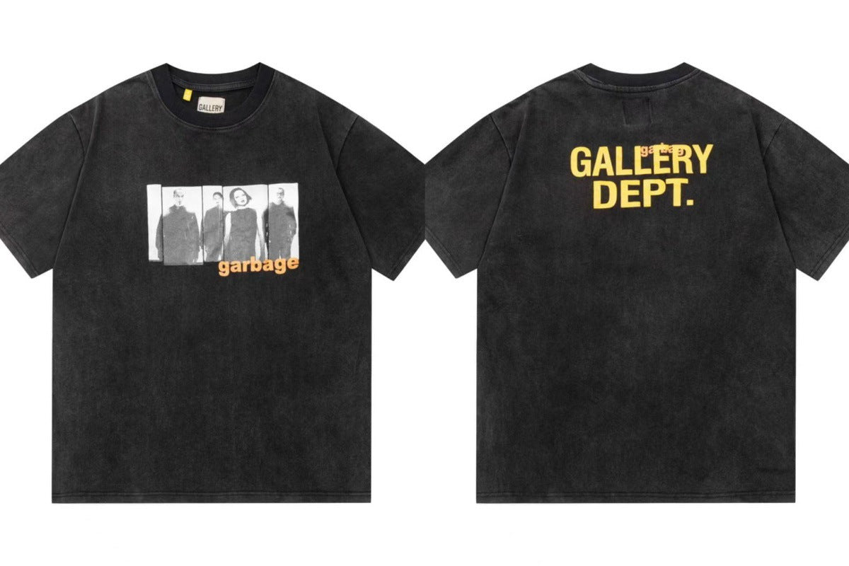 Gallery Dept Vintage Washed Graphic Short Sleeve Tee Streetwear Unisex