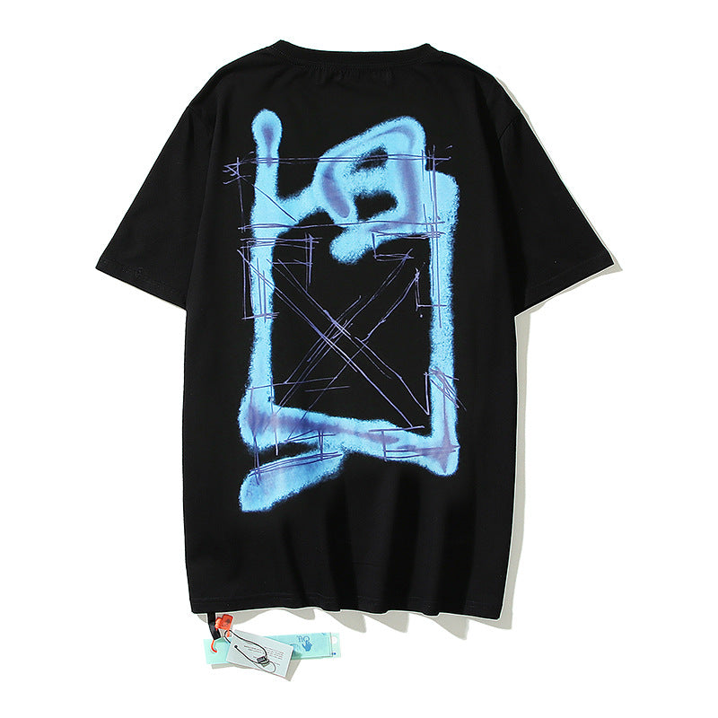 Off-White Arrow Graphic Print Short Sleeve Tee Streetwear Unisex