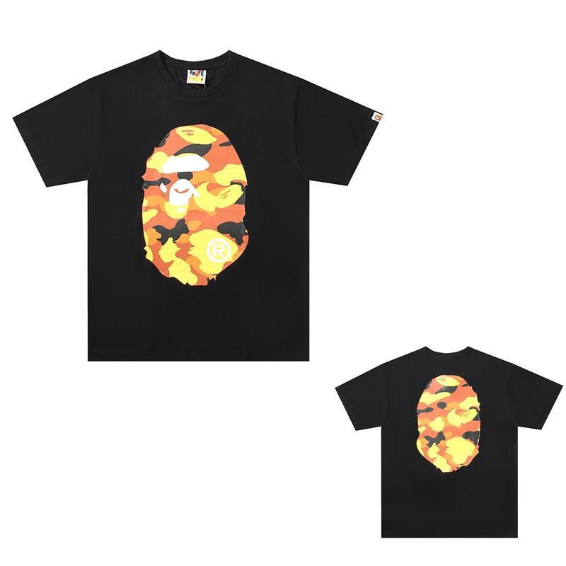 Bape Camo Ape Head Print Graphic Short Sleeve Tee Streetwear Unisex