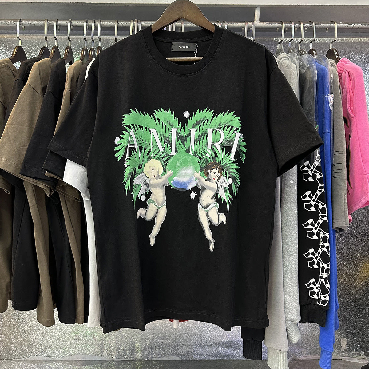 Amiri Peace Dove Graphic Oversized Tee Streetwear Unisex