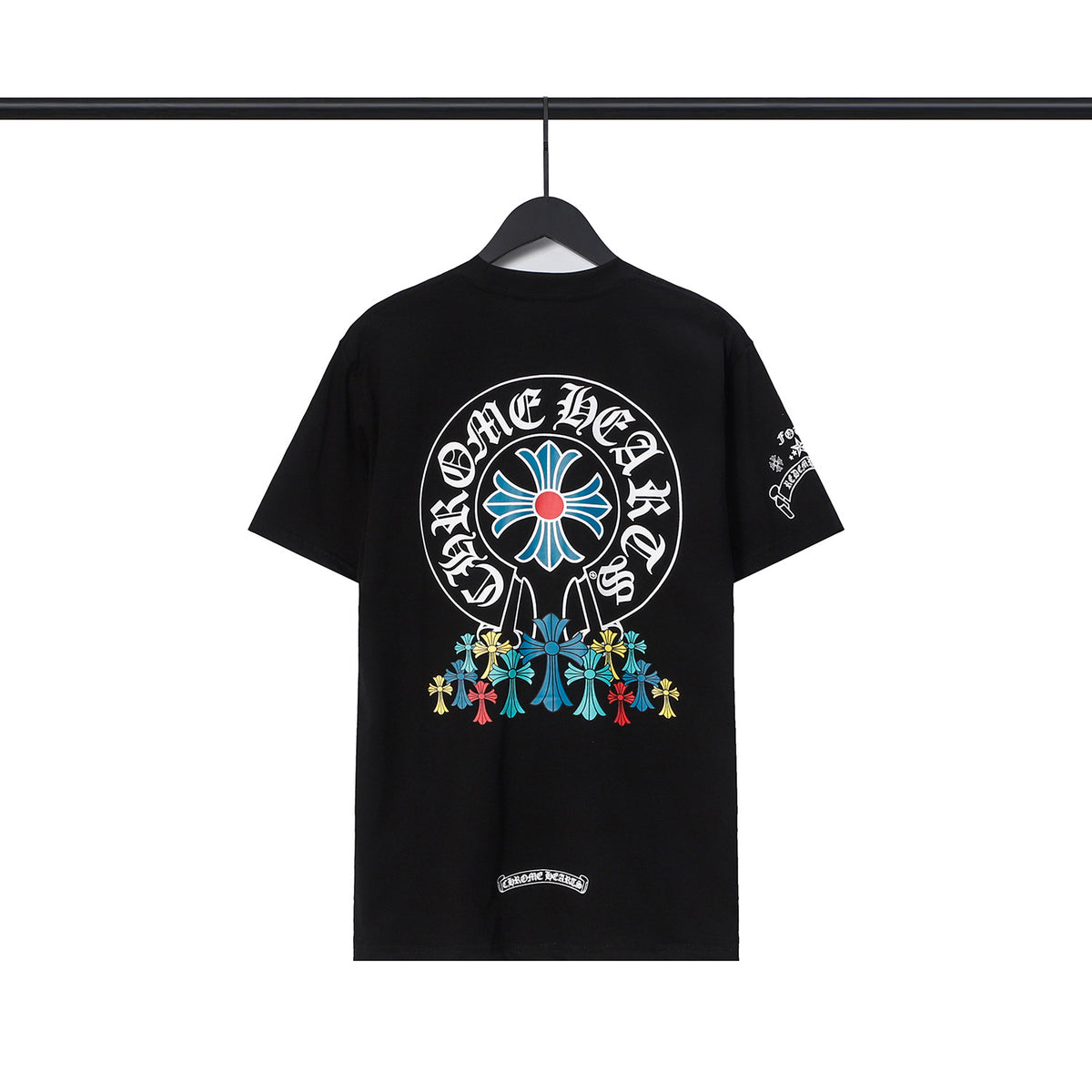 Chrome Hearts Sanskrit Cross Horseshoe Graphic Tee Multi‑Style