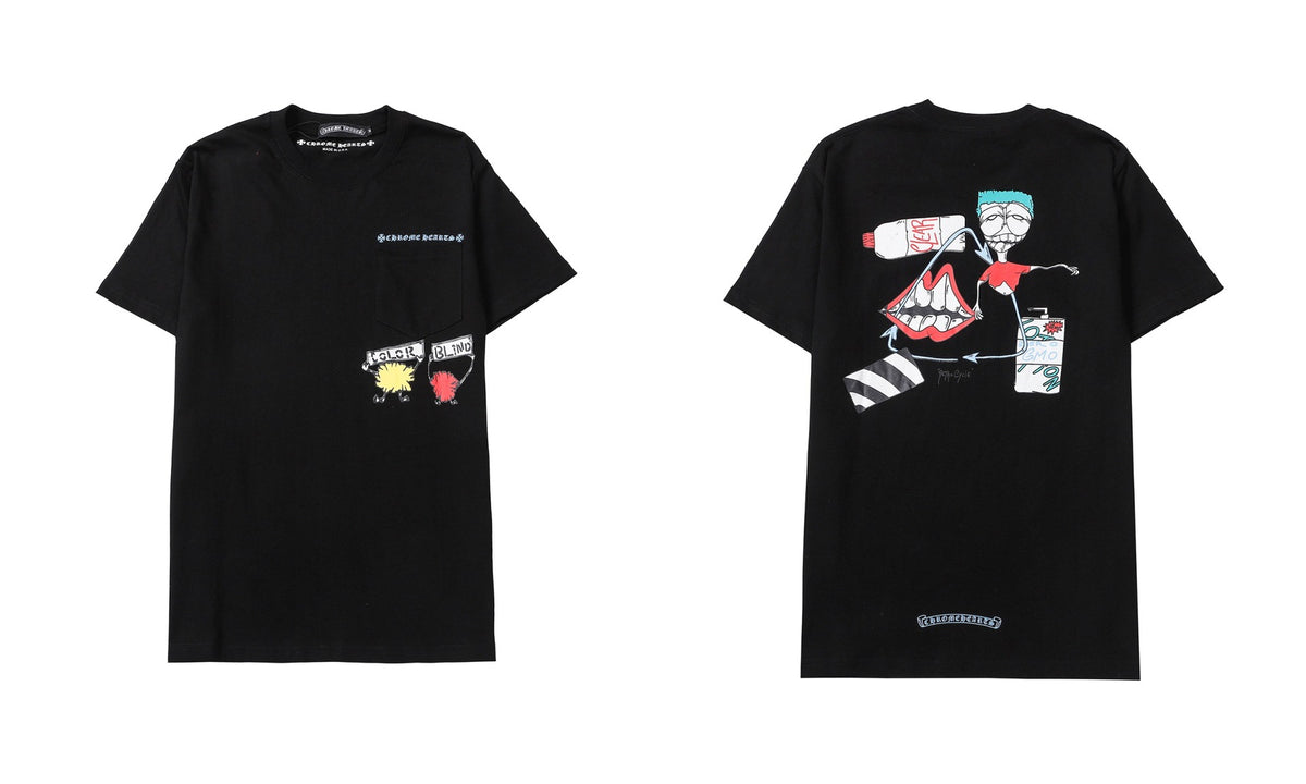 Chrome Hearts Cross Letter Graphic Short Sleeve Tee Streetwear Unisex