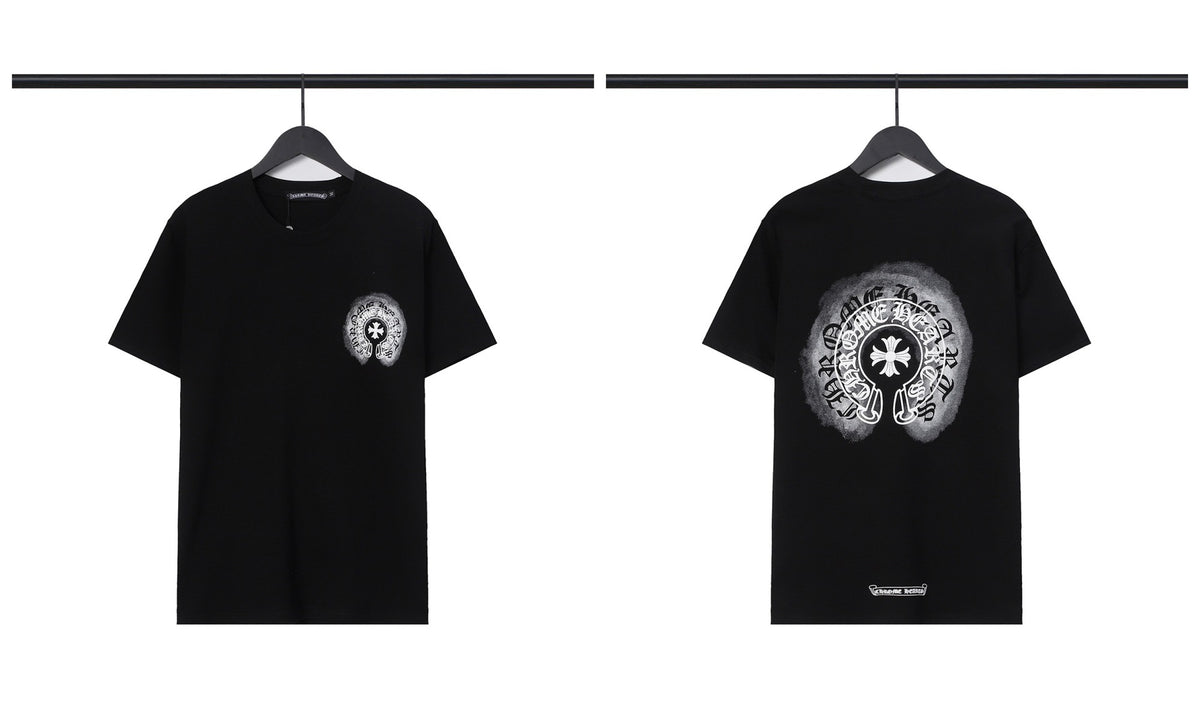 Chrome Hearts Cross Letter Graphic Short Sleeve Tee Streetwear Unisex