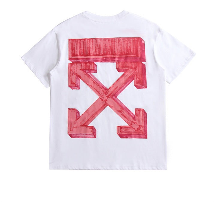 Off-White Arrow Graphic Print Short Sleeve Tee Streetwear Unisex