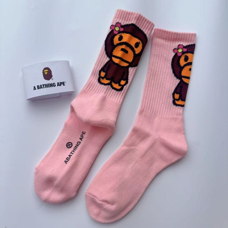 BAPE Baby Milo Jacquard Crew Socks Unisex