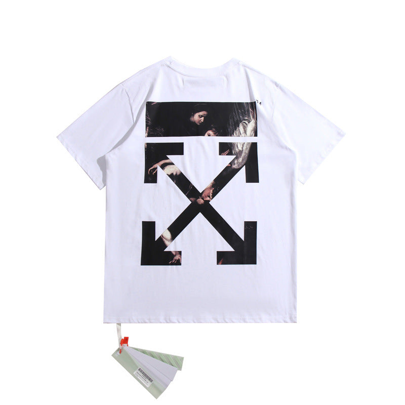 Off-White Arrow Graphic Print Short Sleeve Tee Streetwear Unisex