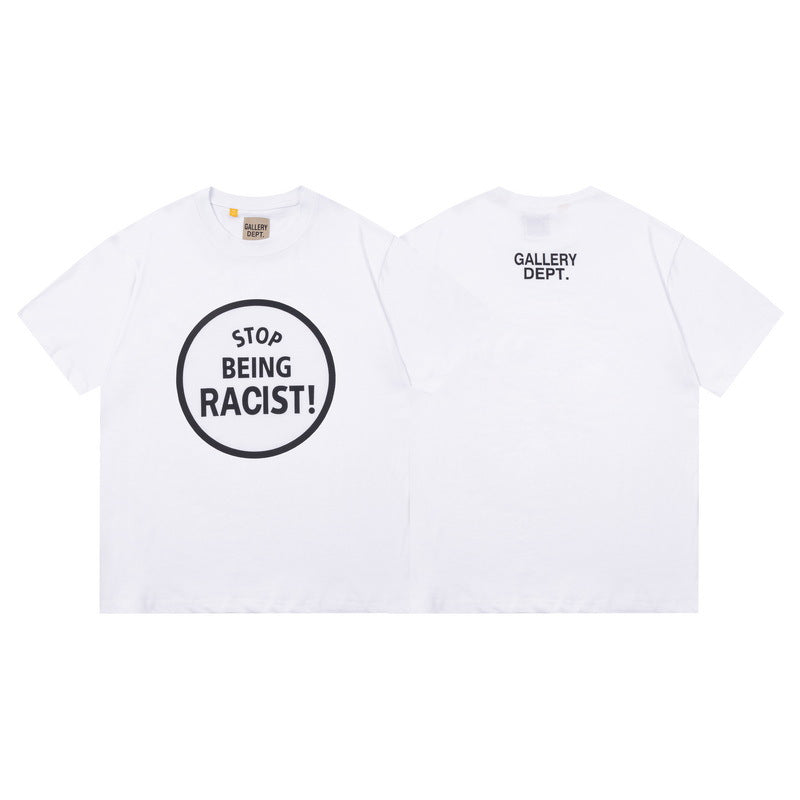 Gallery Dept Vintage Washed Graphic Short Sleeve Tee Streetwear Unisex