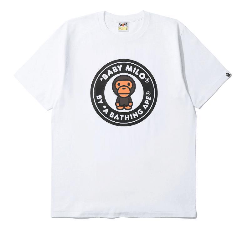 Bape Baby Milo Multi‑Print Graphic Oversized Tee Streetwear Unisex