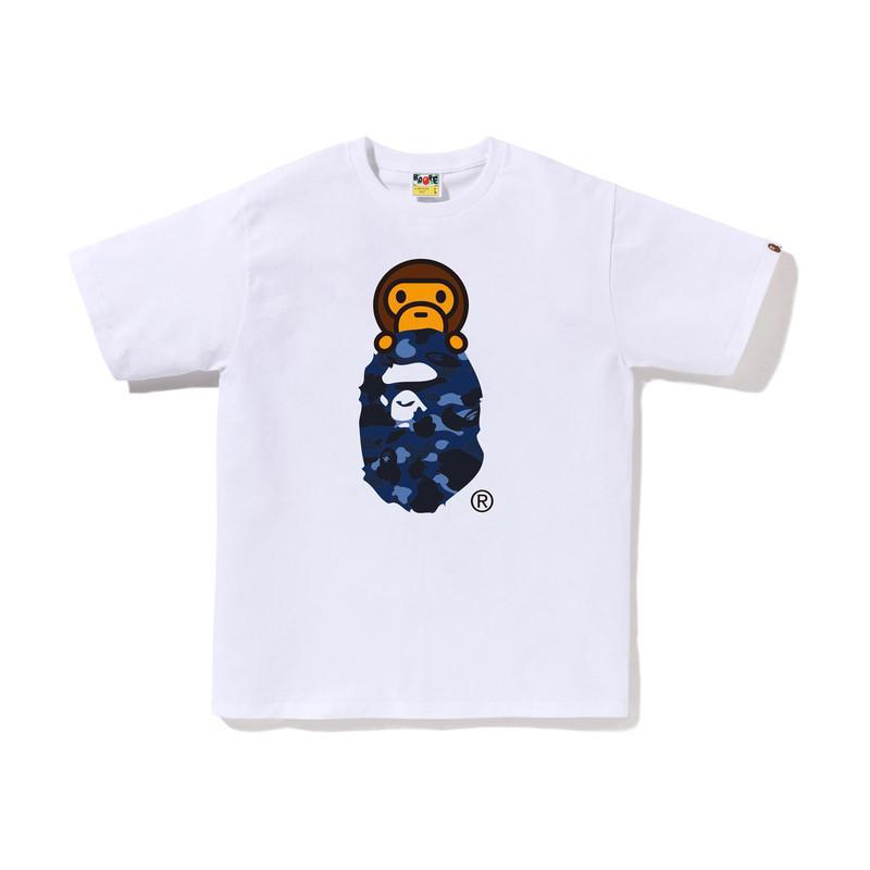 Bape Camo Ape Head Print Graphic Short Sleeve Tee Streetwear Unisex