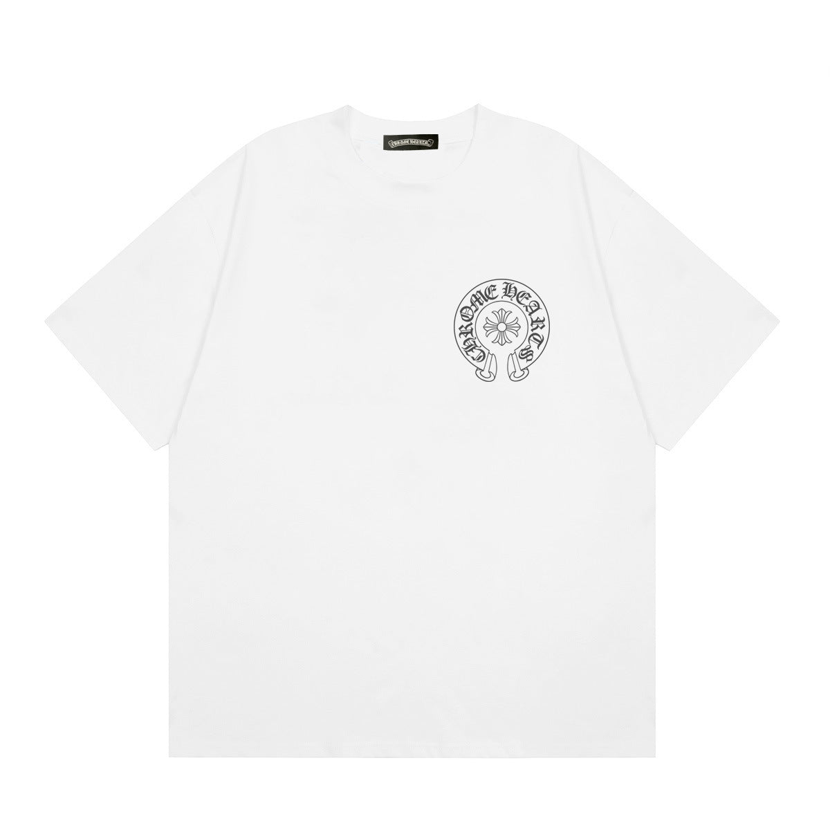 Chrome Hearts Multi‑Cross Horseshoe Graphic Oversized Tee Streetwear