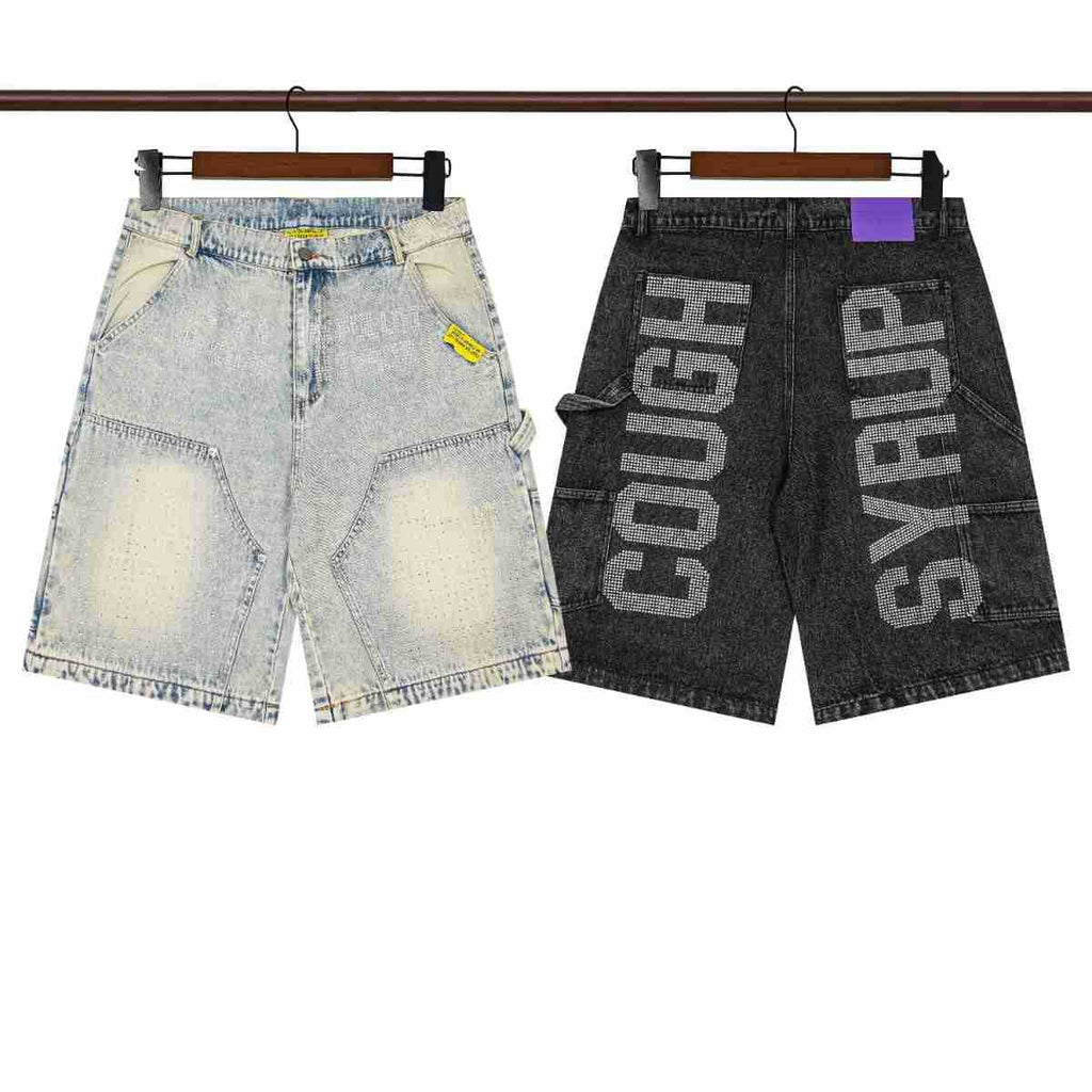 ALOCS Cough Syrup Rhinestone Work Jeans