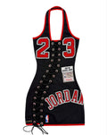 Bulls Lace Up Halter Cutout Bodycon Mini Dress Women