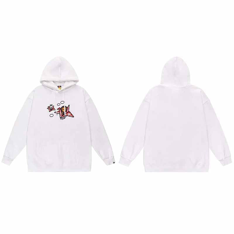 BAPE Hoodie Baby Milo Ape Head Multi Graphic Street Fleece Pullover