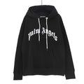 Palm Angels Logo Print Casual Unisex Pullover Hoodie