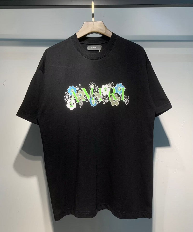 Amiri Multi‑Print Peace Dove Graffiti Oversized Tee Streetwear