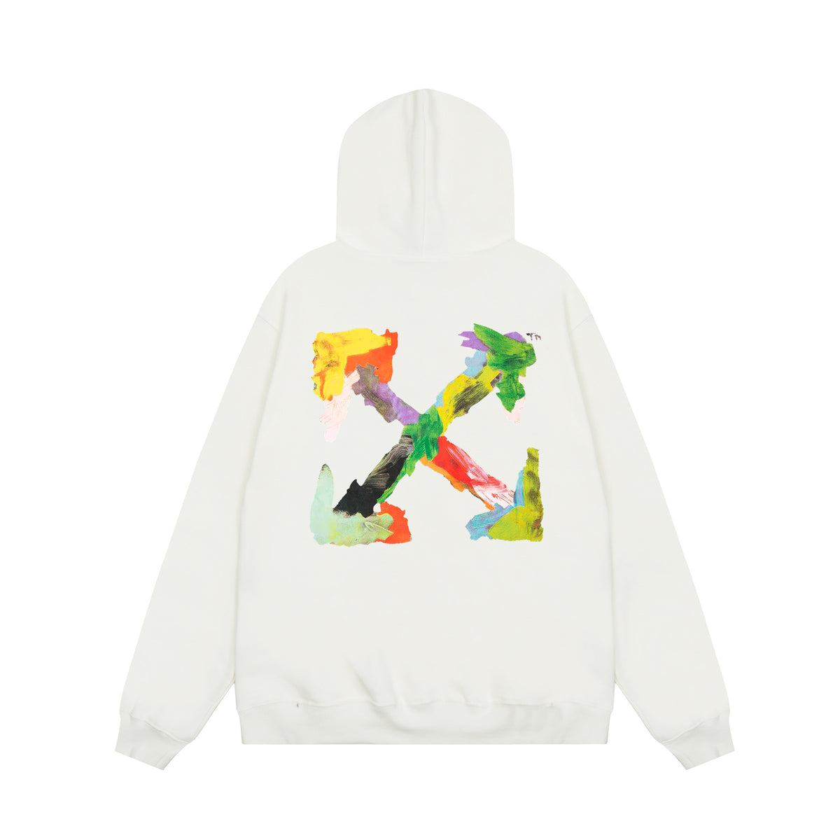 Off‑White Multi‑Arrow Abstract Graphic Oversized Hoodie Streetwear