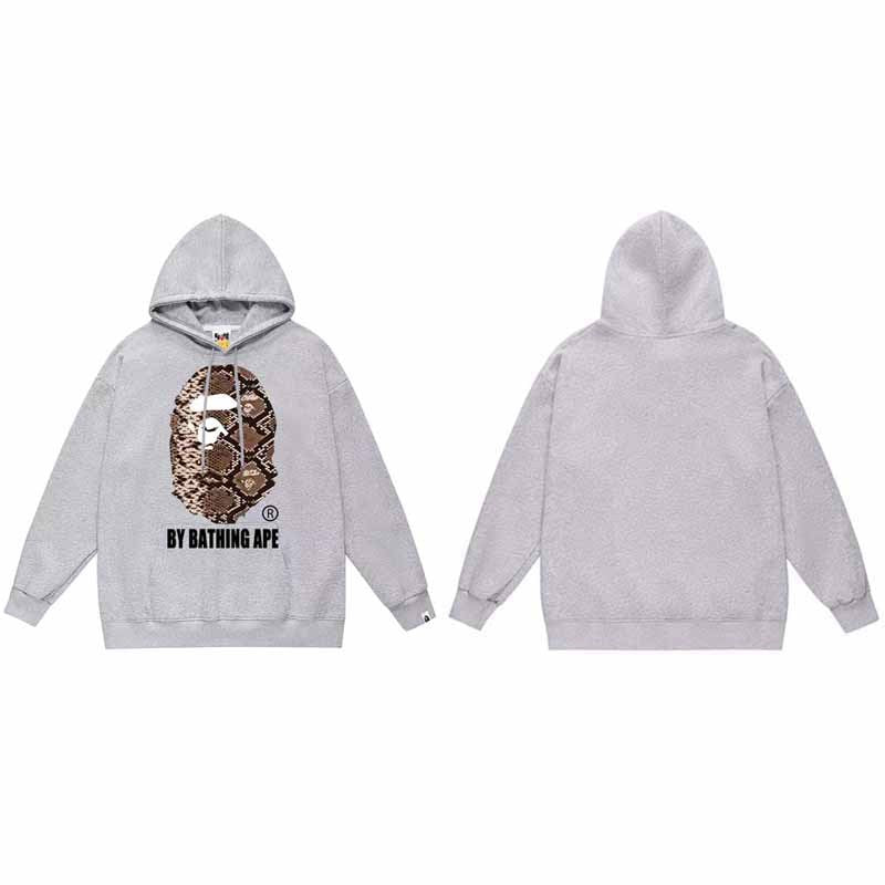 BAPE Hoodie Baby Milo Ape Head Multi Graphic Street Fleece Pullover