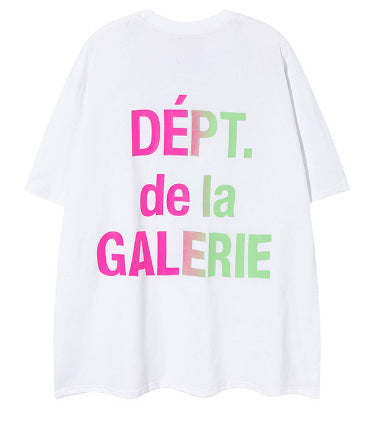 Gallery Dept Letter Graphic Short Sleeve Tee Streetwear Unisex