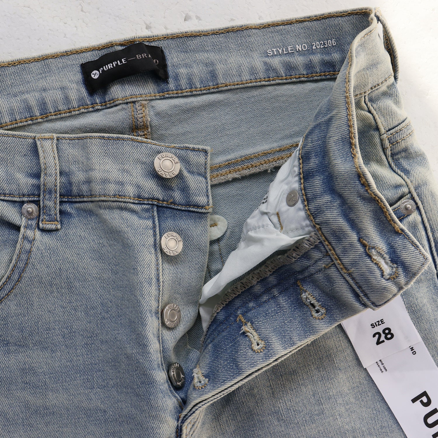 Purple Brand Signature Print Skinny Denim Jeans Unisex