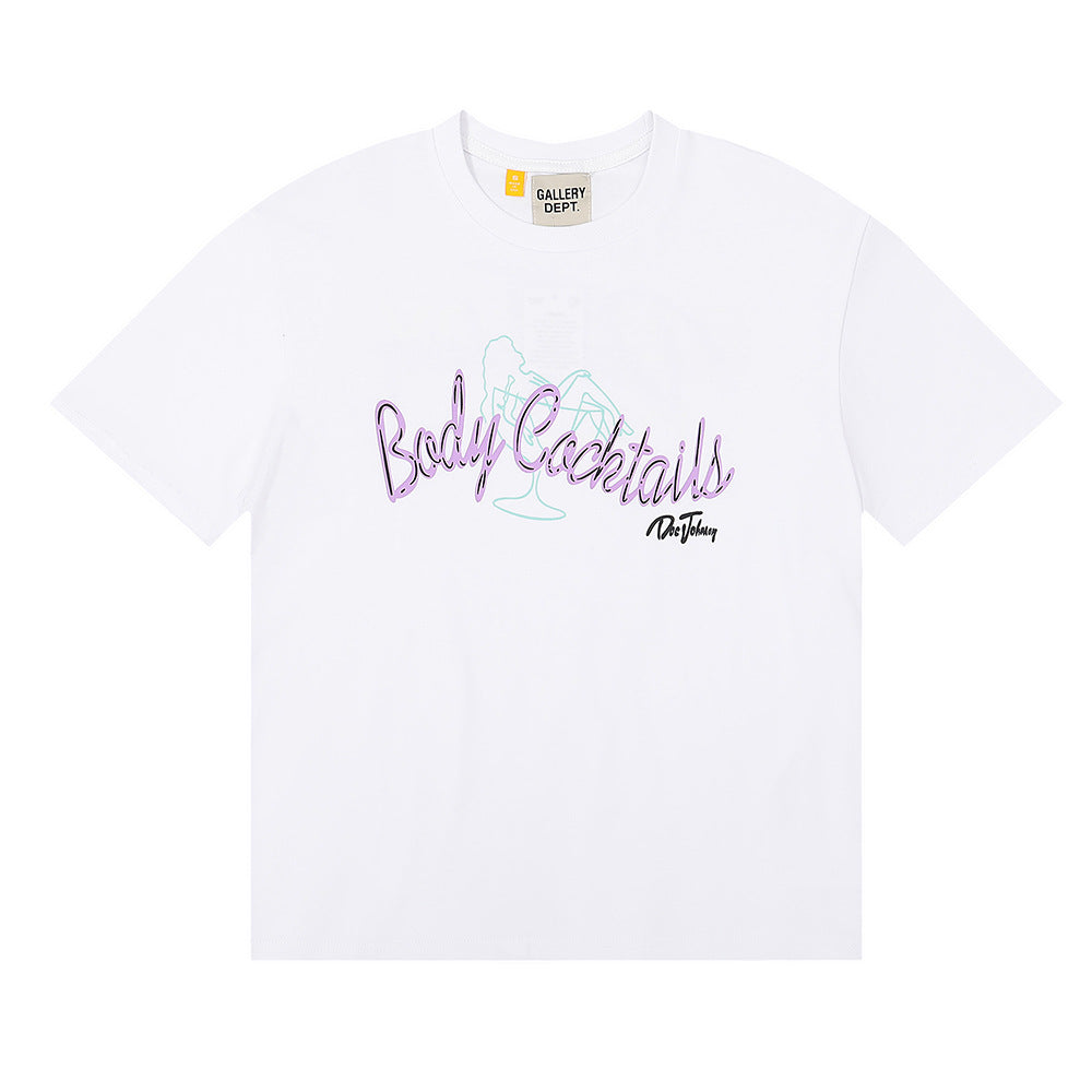 Gallery Dept Classic Logo Slogan Crew Neck Short Sleeve T‑Shirt Unisex