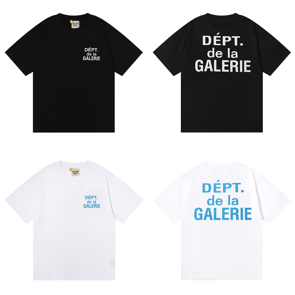 Gallery Dept Classic Logo Slogan Crew Neck Short Sleeve T‑Shirt Unisex
