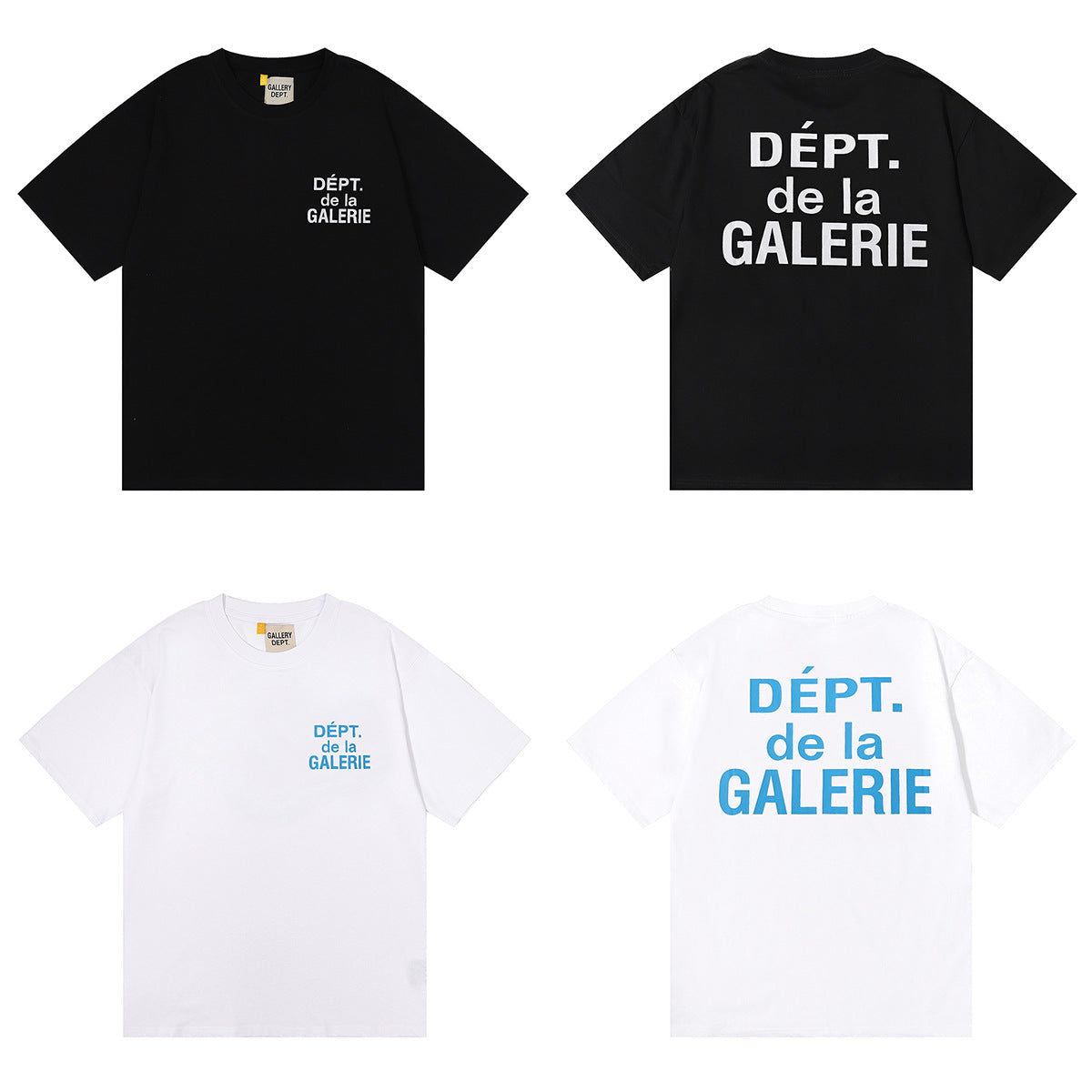 Gallery Dept Classic Logo Slogan Crew Neck Short Sleeve T‑Shirt Unisex