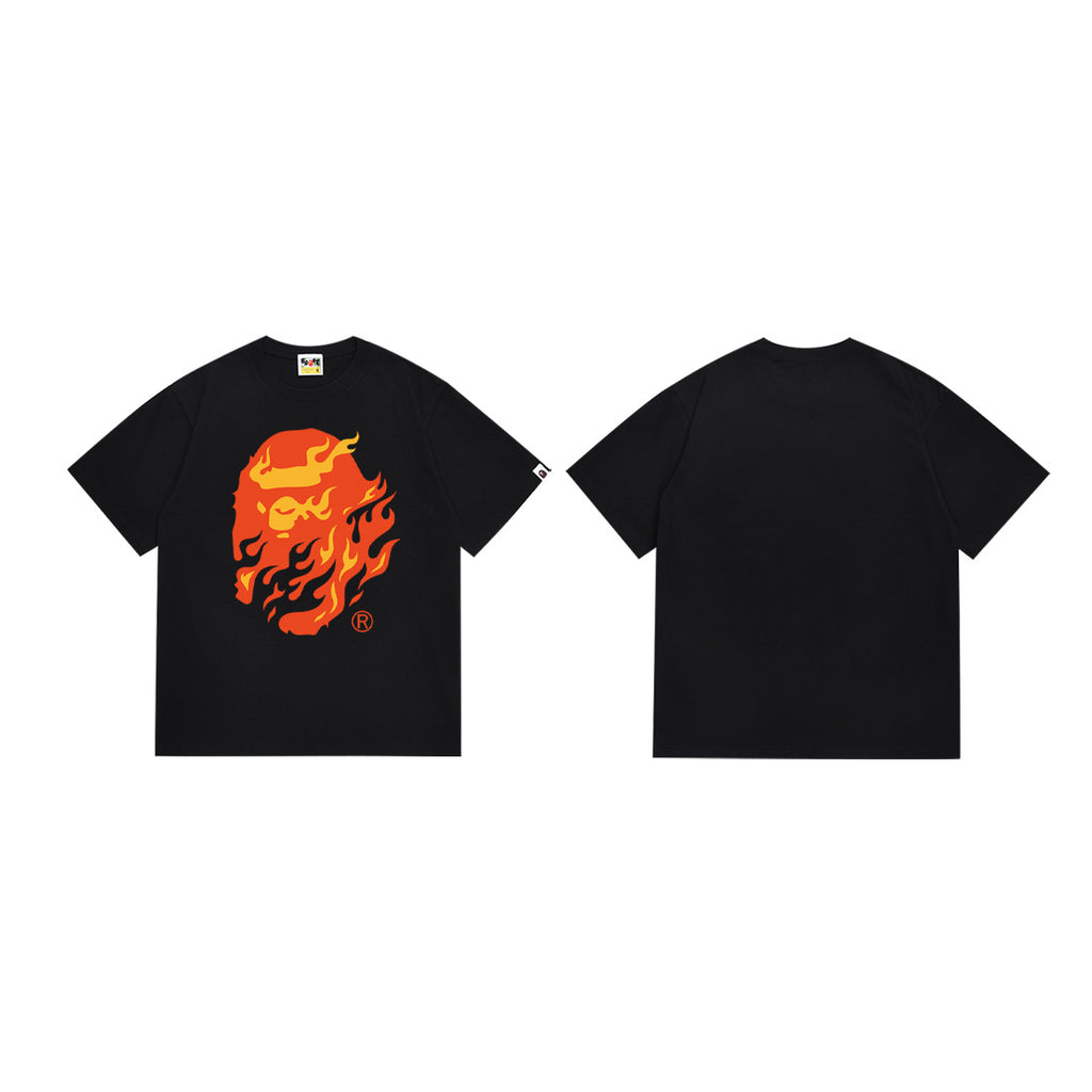 Bape Camo Ape Head Graphic Oversized Tee Streetwear Unisex