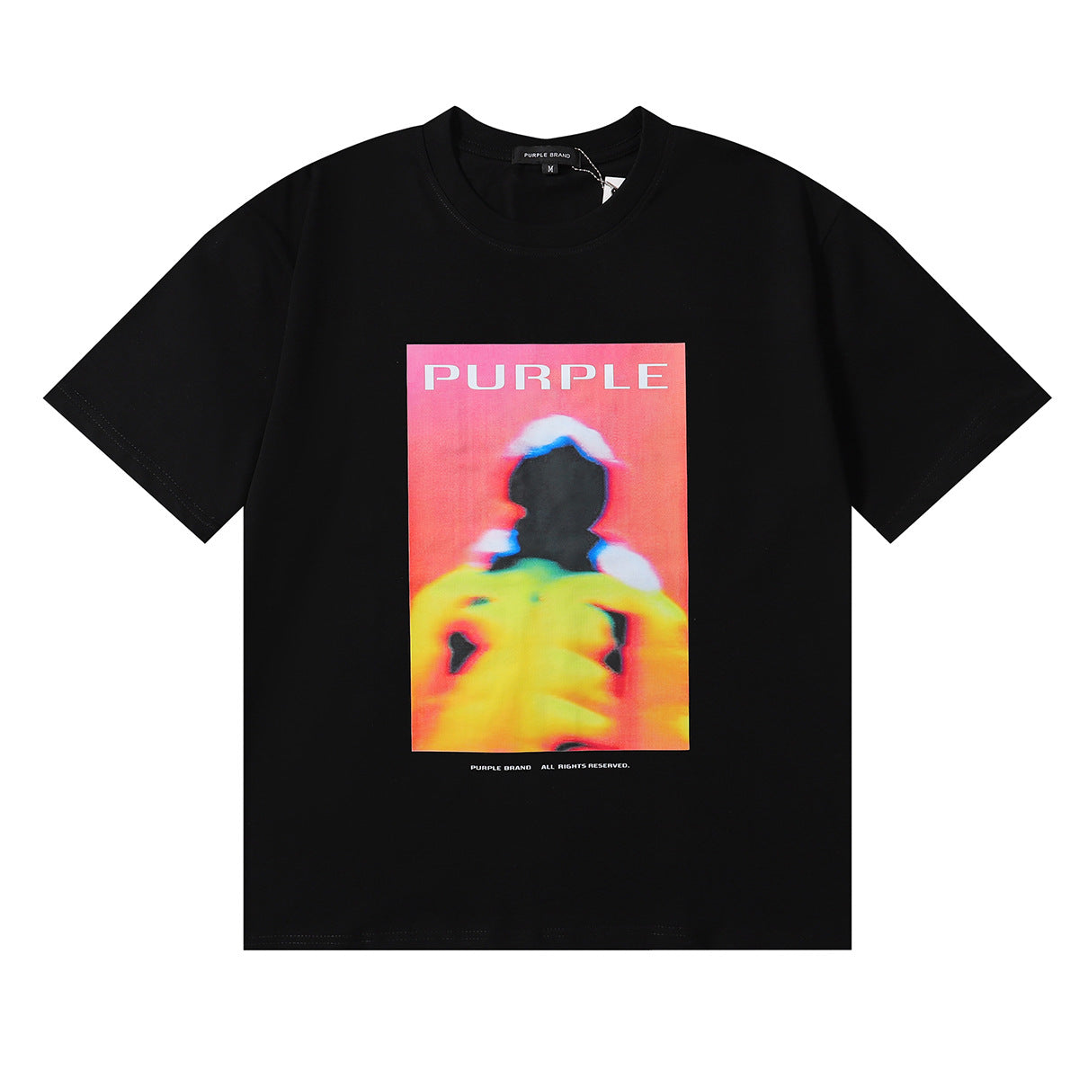 Purple Brand Graphic Tee Loose Unisex Vintage Streetwear T-Shirt
