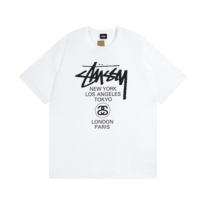 Stussy Dice 8 Ball Logo Print Oversized Tee Multi‑Style