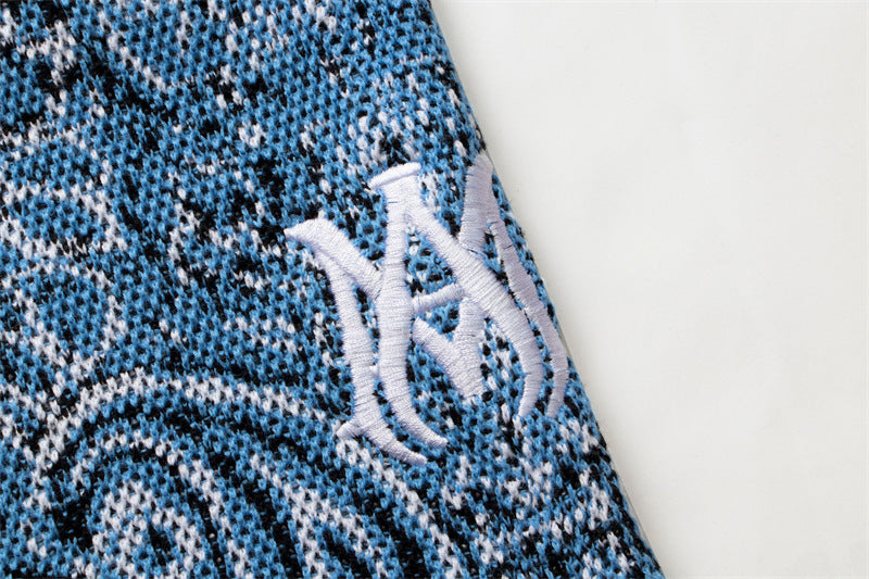 Amiri Paisley Jacquard Knit Casual Shorts