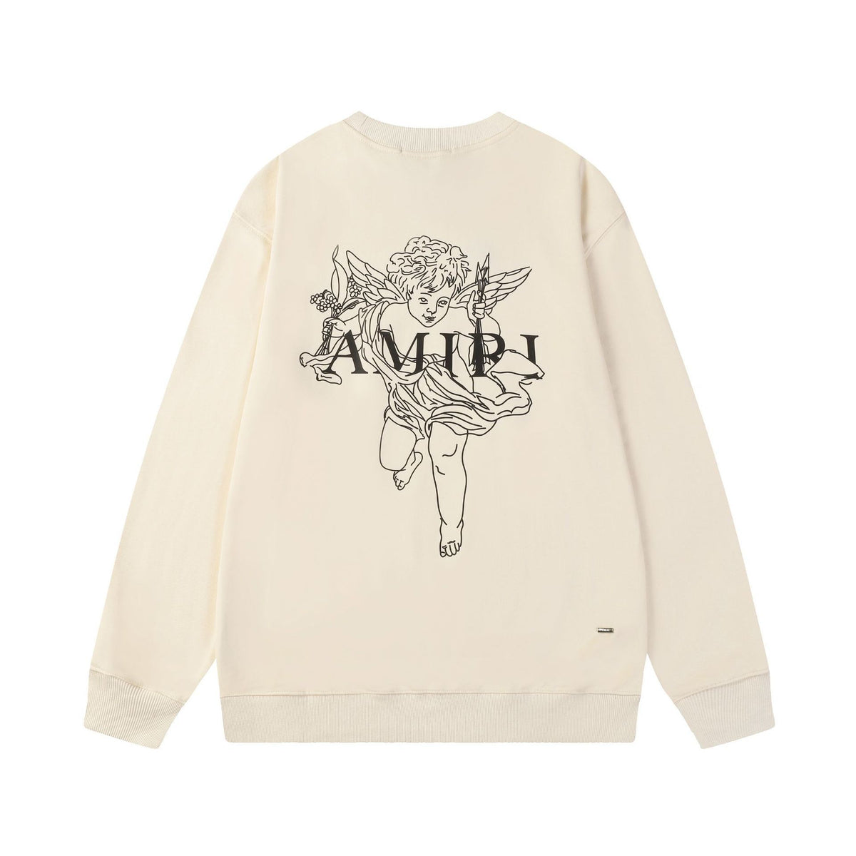 Amiri Logo Letter Dragon Angel Eagle Crewneck Sweatshirt Streetwear