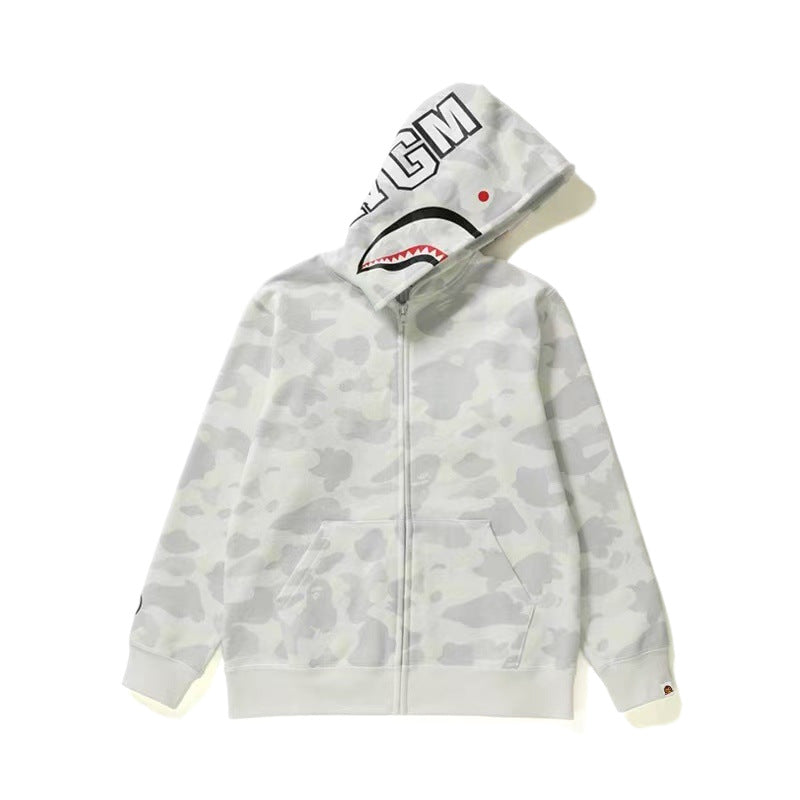 BAPE APE Kids ABC Camo Shark Full Zip Hoodie