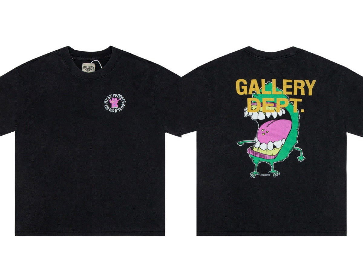 Gallery Dept Vintage Washed Graphic Short Sleeve Tee Streetwear Unisex