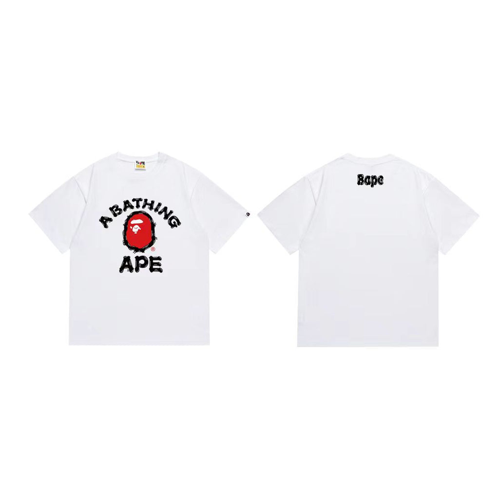 BAPE Ape Head Graphic Print Short Sleeve Tee Streetwear Unisex