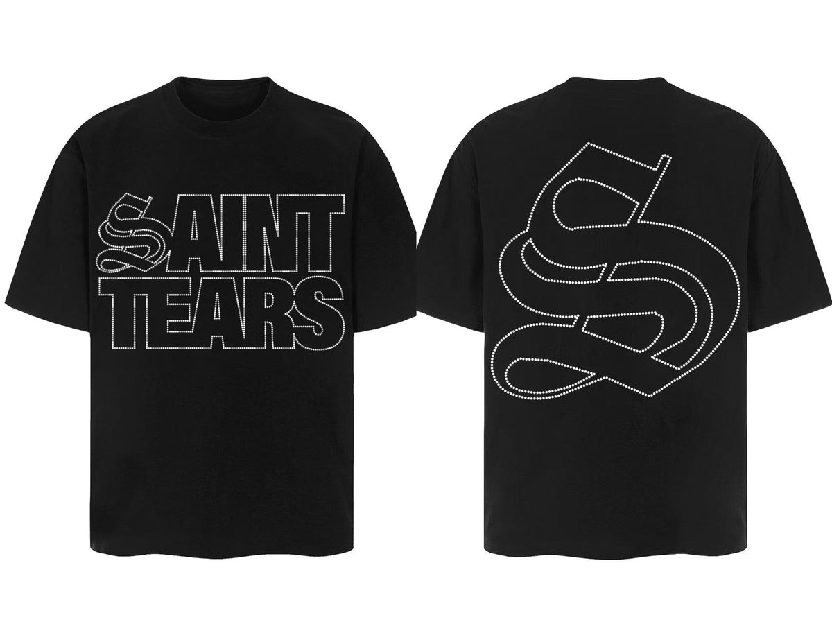 Saint Michael Vintage Multi‑Graphic Oversized Tee Streetwear Unisex