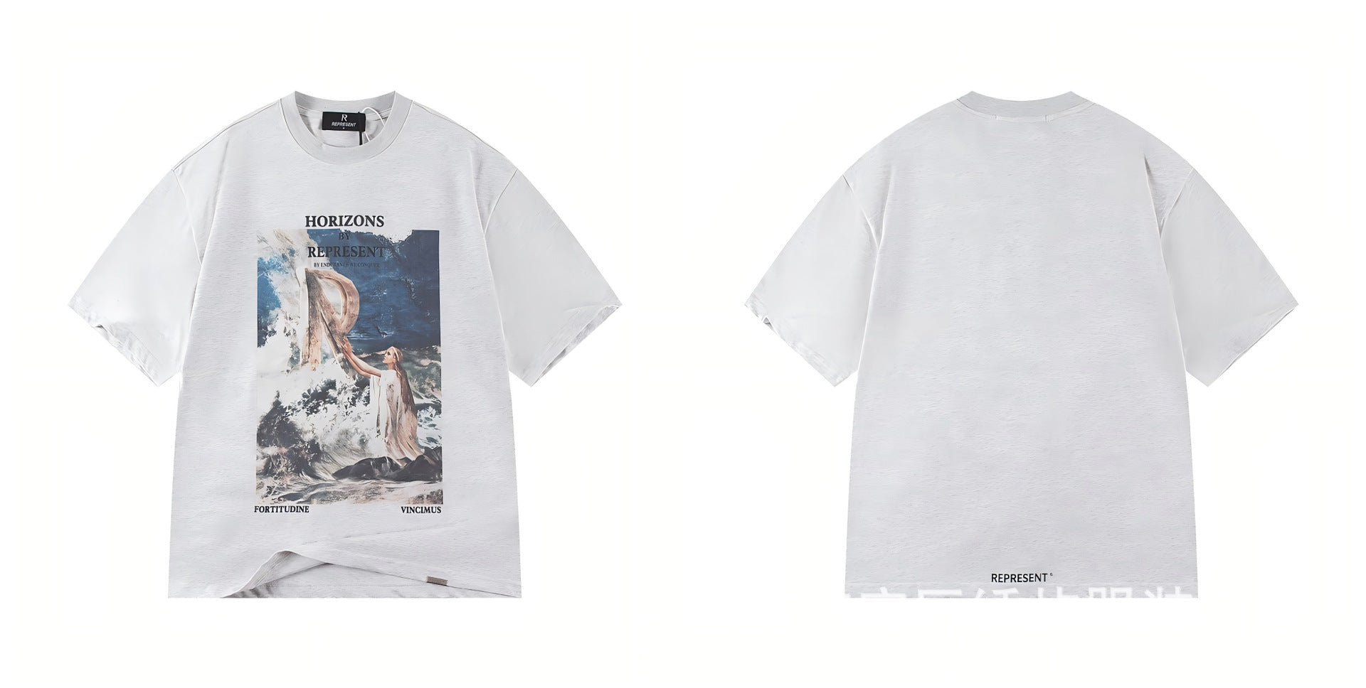 Represent Cartoon Graphic Crew Neck Short Sleeve T Shirt